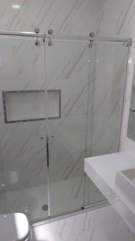 Box de Vidro até o Teto Banheiro Jordanópolis - Box de Vidro sob Medida para Banheiro